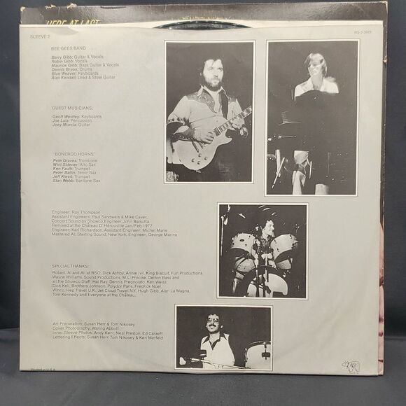 1977 Here at Last BEE GEES Live LP Double Album Record Vinyl - Picture 11 of 16